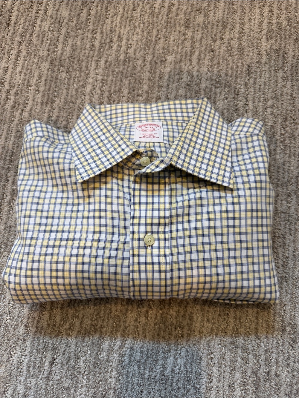 Brooks Brothers, traditional fit non-iron button-down shirt